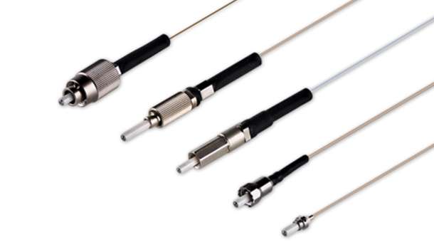 Titanium compact cable fiber optic connector